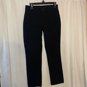Chaps Black Straight Leg Pants